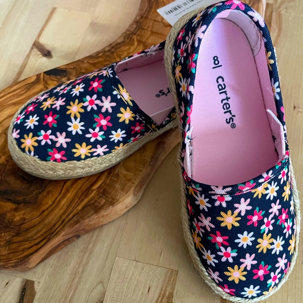 Carters Toddler Espadrilles size 8. NWT